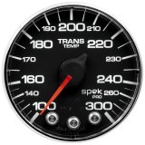 Autometer Spek-Pro Gauge Trans Temp 2 1/16in 300f Stepper Motor W/Peak & Warn Blk/Chrm thumbnail 5