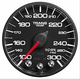 Autometer Spek-Pro Gauge Trans Temp 2 1/16in 300f Stepper Motor W/Peak & Warn Blk/Blk thumbnail 1