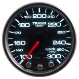 Autometer Spek-Pro Gauge Trans Temp 2 1/16in 300f Stepper Motor W/Peak & Warn Blk/Smoke/Blk thumbnail 3