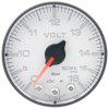 Autometer Spek-Pro Gauge Voltmeter 2 1/16in 16V Stepper Motor W/Peak & Warn Wht/Blk thumbnail 9