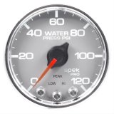 Autometer Spek-Pro Gauge Water Press 2 1/16in 120psi Stepper Motor W/Peak & Warn Slvr/Chrm thumbnail 1