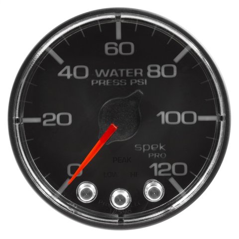 Autometer Spek-Pro Gauge Water Press 2 1/16in 120psi Stepper Motor W/Peak & Warn Blk/Chrm thumbnail 7