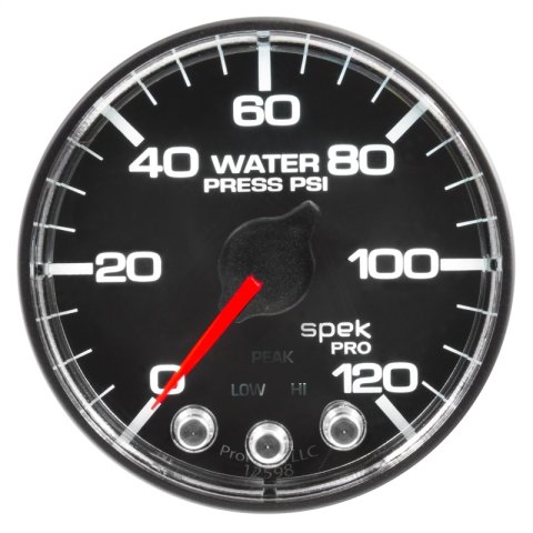 Autometer Spek-Pro Gauge Water Press 2 1/16in 120psi Stepper Motor W/Peak & Warn Blk/Chrm thumbnail 9