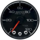Autometer Spek-Pro Gauge Water Press 2 1/16in 120psi Stepper Motor W/Peak & Warn Blk/Blk thumbnail 2
