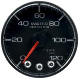 Autometer Spek-Pro Gauge Water Press 2 1/16in 120psi Stepper Motor W/Peak & Warn Blk/Blk thumbnail 5