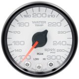 Autometer Spek-Pro Gauge Water Temp 2 1/16in 300f Stepper Motor W/Peak & Warn Wht/Blk thumbnail 3