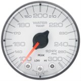 Autometer Spek-Pro Gauge Water Temp 2 1/16in 300f Stepper Motor W/Peak & Warn Wht/Blk thumbnail 1