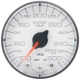 Autometer Spek-Pro Gauge Water Temp 2 1/16in 300f Stepper Motor W/Peak & Warn Wht/Blk thumbnail 5