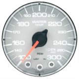 Autometer Spek-Pro Gauge Water Temp 2 1/16in 300f Stepper Motor W/Peak & Warn Slvr/Chrm thumbnail 2
