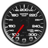 Autometer Spek-Pro Gauge Water Temp 2 1/16in 300f Stepper Motor W/Peak & Warn Blk/Blk thumbnail 4