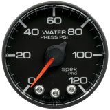 Autometer Spek-Pro Gauge Water Press 2 1/16in 120psi Stepper Motor W/ Peak & Warn thumbnail 3