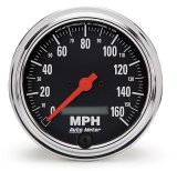 Autometer Traditional Chrome 3-3/8in 160 MPH Electric Speedometer w/ LCD Odometer thumbnail 4