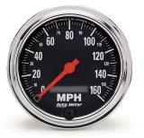 Autometer Traditional Chrome 3-3/8in 160 MPH Electric Speedometer w/ LCD Odometer thumbnail 8