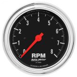 Autometer Traditional Chrome 3-3/8in 8K RPM In Dash Tachometer thumbnail 1
