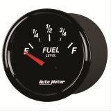 Autometer Designer Black II 52mm 240 Ohm Empty/33 Ohm Full Fuel Level Gauge thumbnail 5