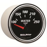 Autometer Designer Black II 52mm 250 Deg F Water Temp Gauge thumbnail 2