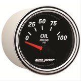 Autometer Designer Black II 52mm 100 PSI Oil Pressure Gauge thumbnail 2