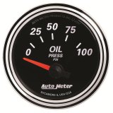 Autometer Designer Black II 52mm 100 PSI Oil Pressure Gauge thumbnail 4
