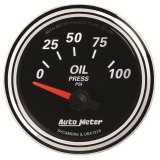 Autometer Designer Black II 52mm 100 PSI Oil Pressure Gauge thumbnail 5