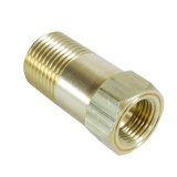 Autometer Adapter Fitting 1/2 NPT Brass Male Extension for Mechanical Gauge thumbnail 3