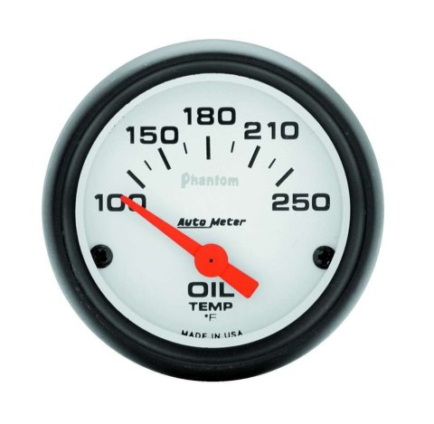Autometer Phantom 52mm Oil Temp 100-250 F Electronic Gauge Kit thumbnail 8