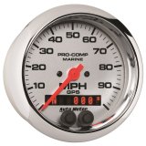 Autometer Marine Chrome 3-3/8in 100MPH GPS Speedometer Gauge thumbnail 7