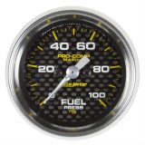 Autometer Marine Carbon Fiber 2-1/16in 100 PSI Digital Stepper Motor Fuel Pressure Gauge thumbnail 2