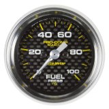 Autometer Marine Carbon Fiber 2-1/16in 100 PSI Digital Stepper Motor Fuel Pressure Gauge thumbnail 3