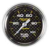 Autometer Marine Carbon Fiber 2-1/16in 100 PSI Digital Stepper Motor Fuel Pressure Gauge thumbnail 4