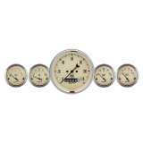 Autometer Antique Beige 5 Piece Kit 3-3/8in & 2-1/16 Elec. Speedometer Gauges thumbnail 9