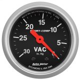 Autometer Sport-Comp 2-1/16in. 30 IN HG Mechanical Vacuum Gauge thumbnail 1