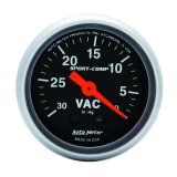 Autometer Sport-Comp 2-1/16in. 30 IN HG Mechanical Vacuum Gauge thumbnail 2