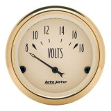 AutoMeter Golden Oldies 2-1/16in 18V Voltmeter Gauge thumbnail 3