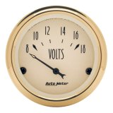 AutoMeter Golden Oldies 2-1/16in 18V Voltmeter Gauge thumbnail 4