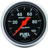 Autometer Sport-Comp 52mm 0-100 PSI Electronic Fuel Pressure Gauge thumbnail 2