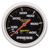 Autometer 2-5/8in Pro-Comp Liquid Filled Mechanical 600 PSI Pressure Gauge thumbnail 3