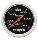 Autometer 2-5/8in Pro-Comp Liquid Filled Mechanical 600 PSI Pressure Gauge thumbnail 4