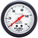 Autometer Phantom 2 5/8in 15psi Mechanical w/ Isolator Fuel Pressure Gauge thumbnail 3
