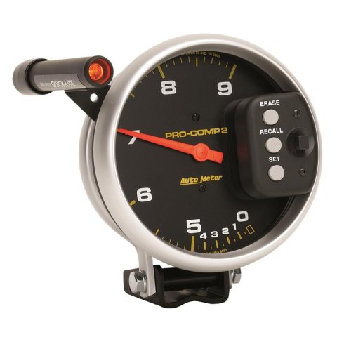 Autometer Pro-Comp 5 inch 9000 RPM Dual Range w/ Shift-Lite and Memory Tach thumbnail 3