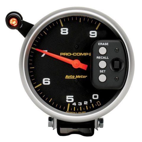 Autometer Pro-Comp 5 inch 9000 RPM Dual Range w/ Shift-Lite and Memory Tach thumbnail 8