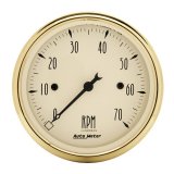 AutoMeter Golden Oldies 3-1/8in 0-7k Tachometer Gauge thumbnail 1