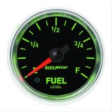 Autometer GS 2 1/16in. 0-280 Ohms Fuel Level Gauge - Stepper Motor thumbnail 1