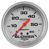 Autometer Ultra-Lite 2-5/8in Blower Pressure Gauge - 60PSI / Mechanical thumbnail 1