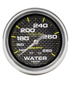 Autometer Carbon Fiber 2-5/8in 140-280 Deg F Mechanical Water Temp Gauge thumbnail 1