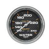 Autometer Carbon Fiber 2-5/8in 120-240 Deg F Mechanical Water Temp Gauge thumbnail 1