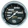 Autometer Carbon Fiber 2-5/8in 140-280 Deg F Mechanical Oil Temp Gauge thumbnail 7