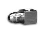 Autometer 1/8 NPTF Female to-4AN Male Pressure Gauge Adaptor 90 Deg (Brass) thumbnail 8