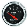 Autometer Traditional Chrome 2-1/16in 0 Ohm - 30 Ohm Full Electrical Fuel Level Gauge thumbnail 6