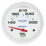Autometer Marine White Air-Core Electric Oil Temperature Gauge 2-5/8in 140-300 Deg F thumbnail 4
