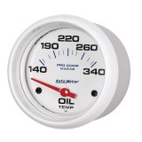 Autometer Marine White Air-Core Electric Oil Temperature Gauge 2-5/8in 140-300 Deg F thumbnail 6